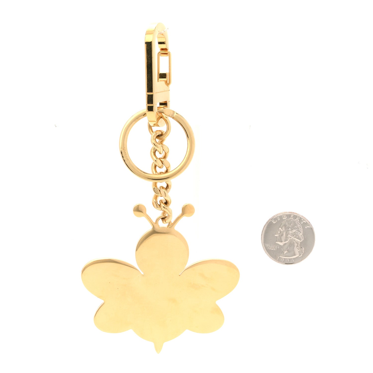 Christian Dior x KAWS Bee Charm Key Ring Yellow 4 of 6
