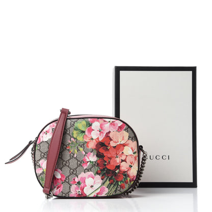 Gucci GG Supreme Monogram Blooms Mini Chain Shoulder Bag Beige Multicolor Dry Rose 11 of 11