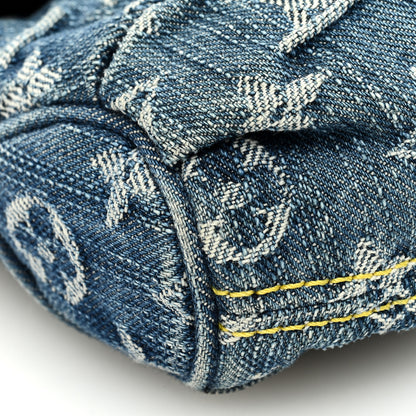 Louis Vuitton Monogram Denim Mini Pleaty Blue 8 of 9