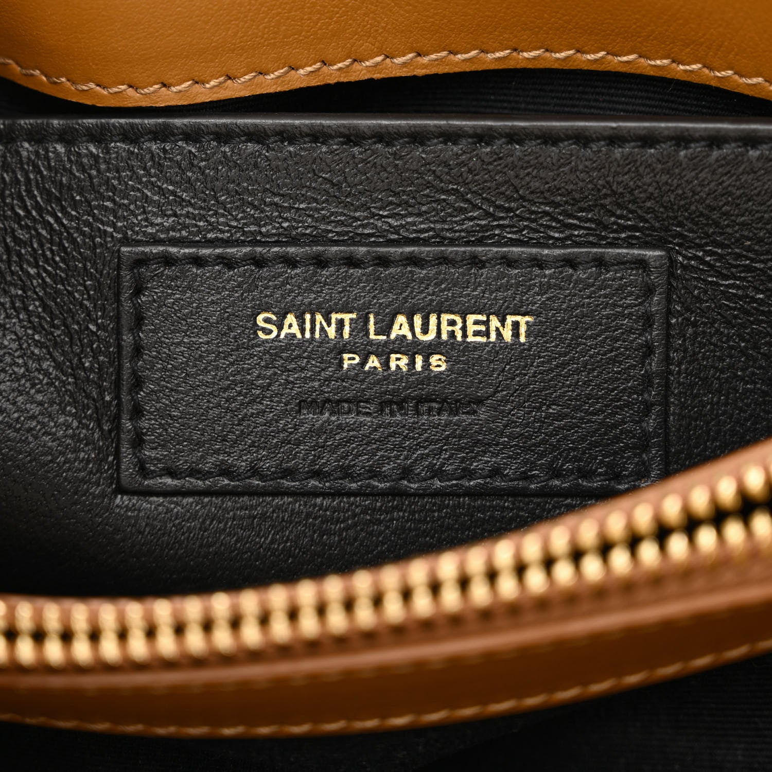 Saint Laurent Calfskin Y Quilted Monogram Small Loulou Chain Satchel Dark Natural 6 of 10