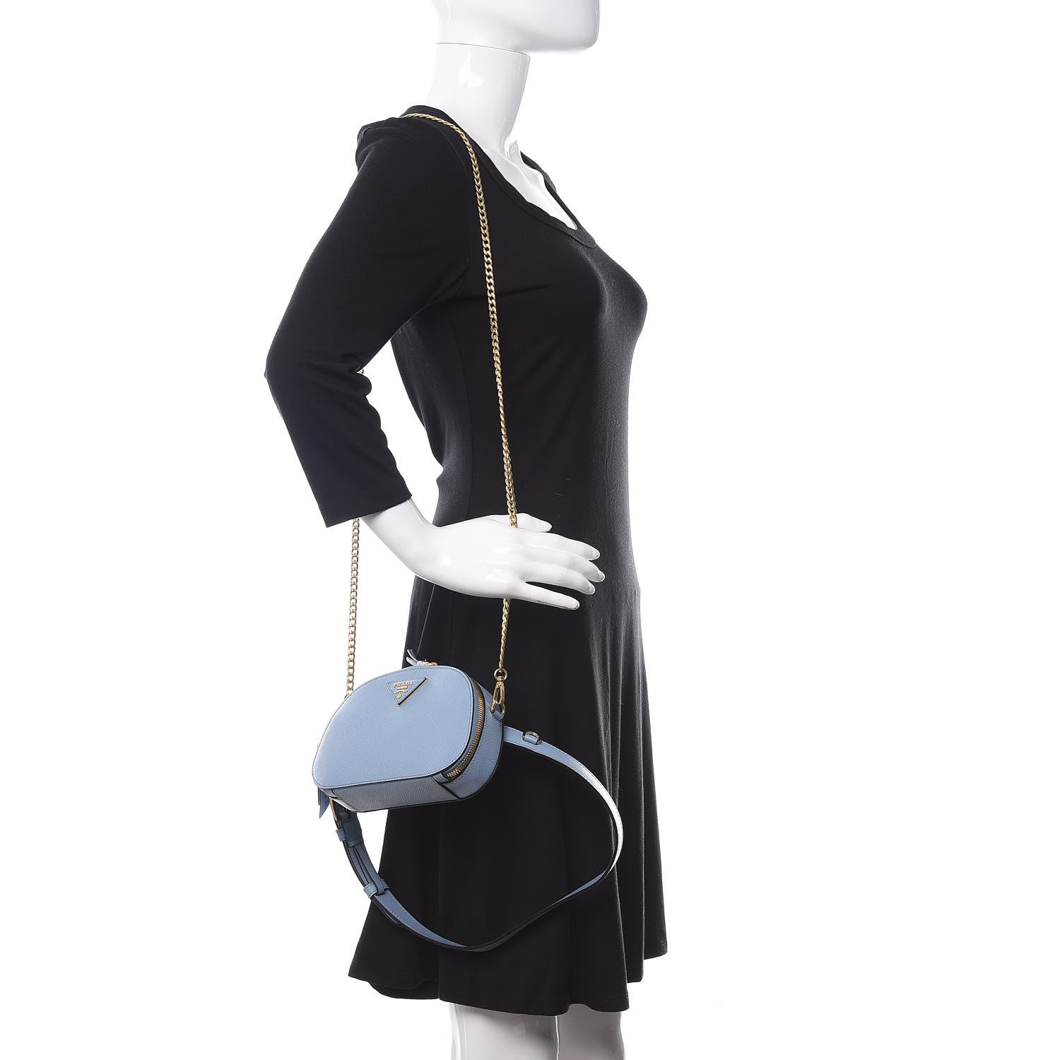 Prada Saffiano Lux Odette Belt Bag Astrale 3 of 10