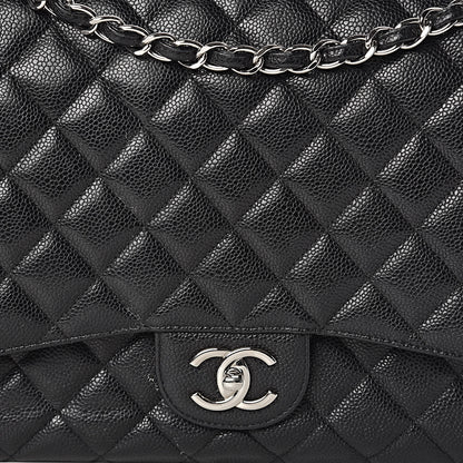 Chanel Caviar Quilted Maxi Double Flap Black 19 of 23