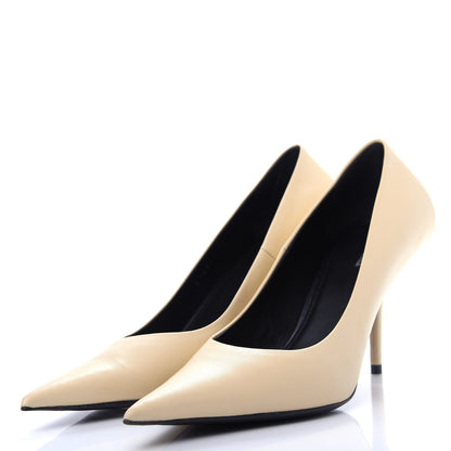 Balenciaga Nappa Square Knife 80mm Pumps 37.5 Beige 3 of 11