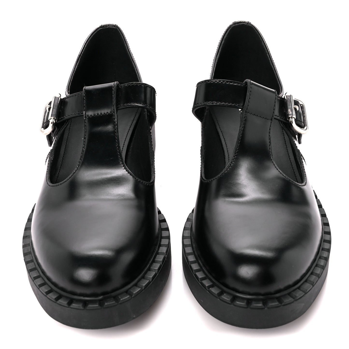 Spazzolato Mary Jane T Strap 40mm Loafers 40 Black