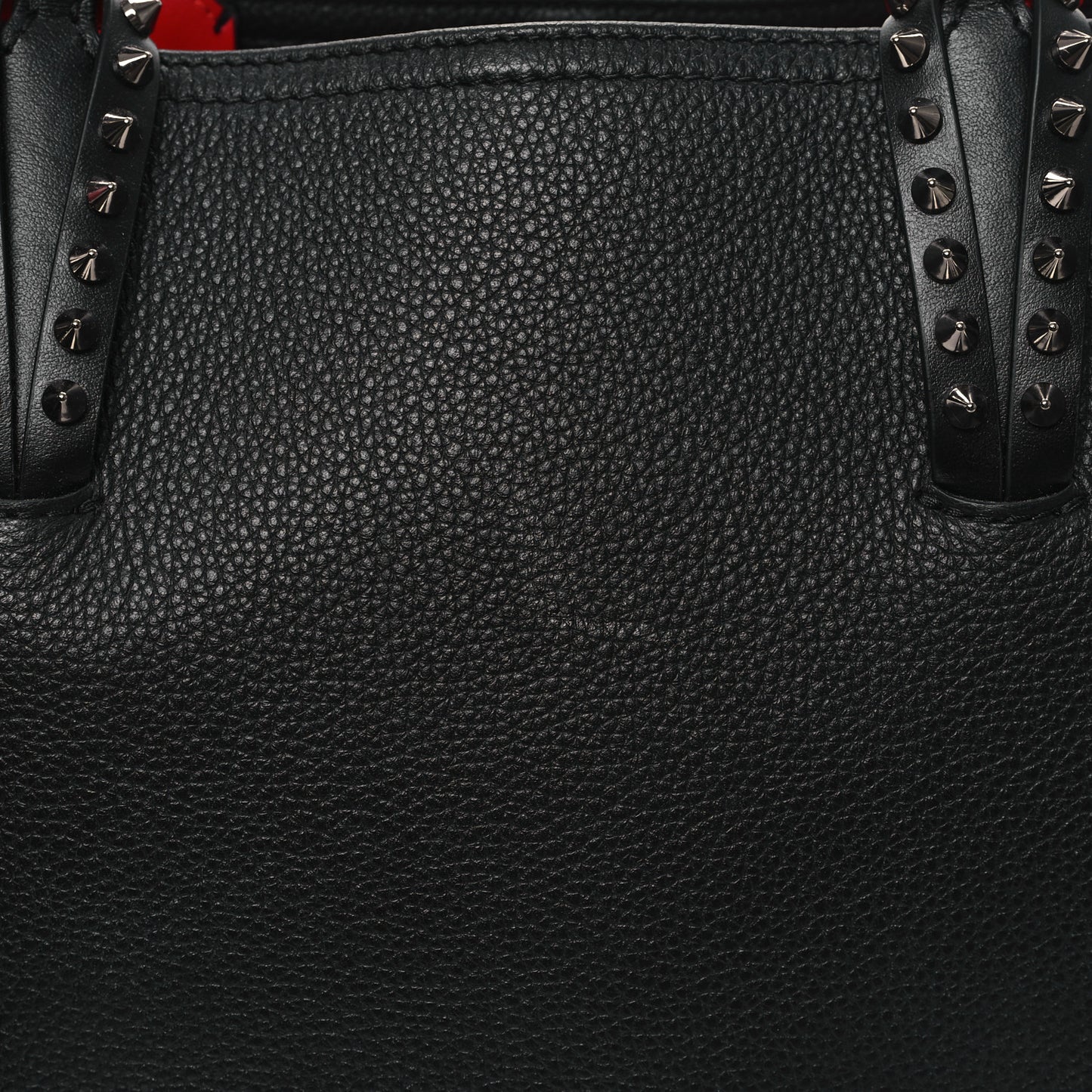 Calfskin Spikes East West Cabata Tote Black