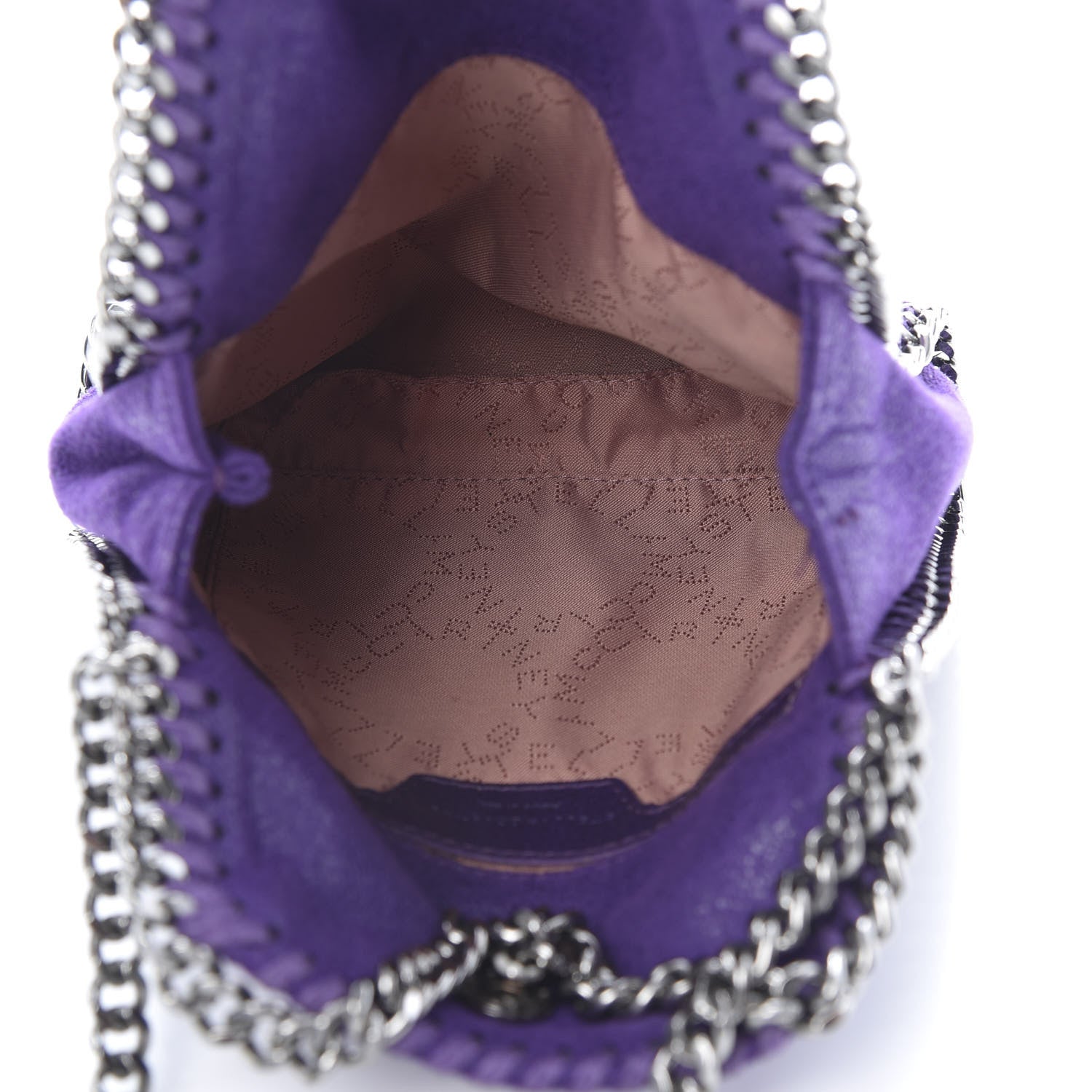 Stella McCartney Shaggy Deer Tiny Falabella Tote Bright Purple 6 of 10