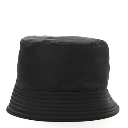 Prada Re-Nylon Metal Triangle Logo Womens Bucket Hat L Black 5 of 10