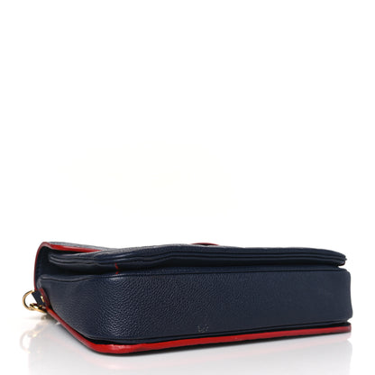 Louis Vuitton Empreinte Pochette Metis Marine Rouge 4 of 9