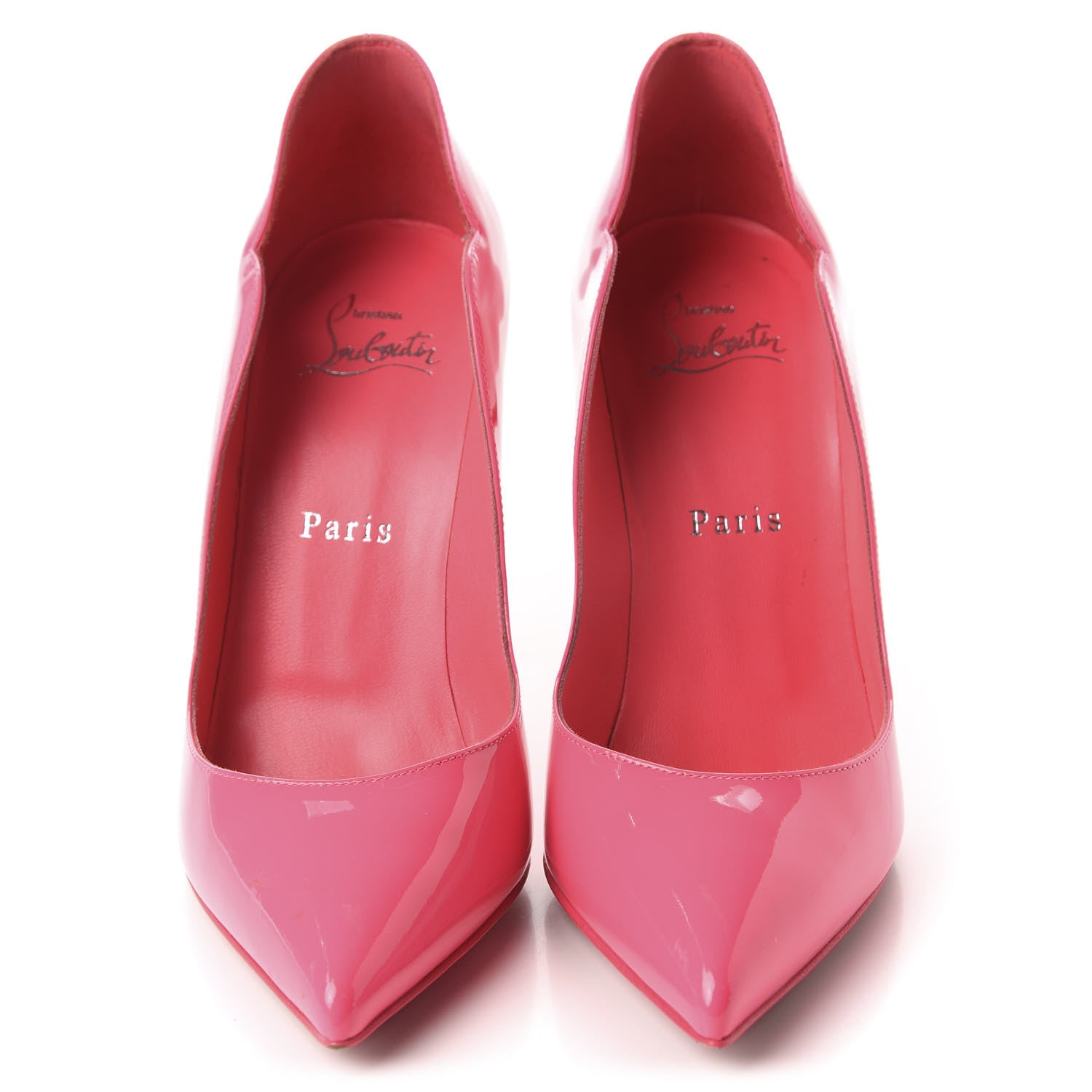 Christian Louboutin Patent Hot Chick 100 Pumps 37 Pinky 2 of 11