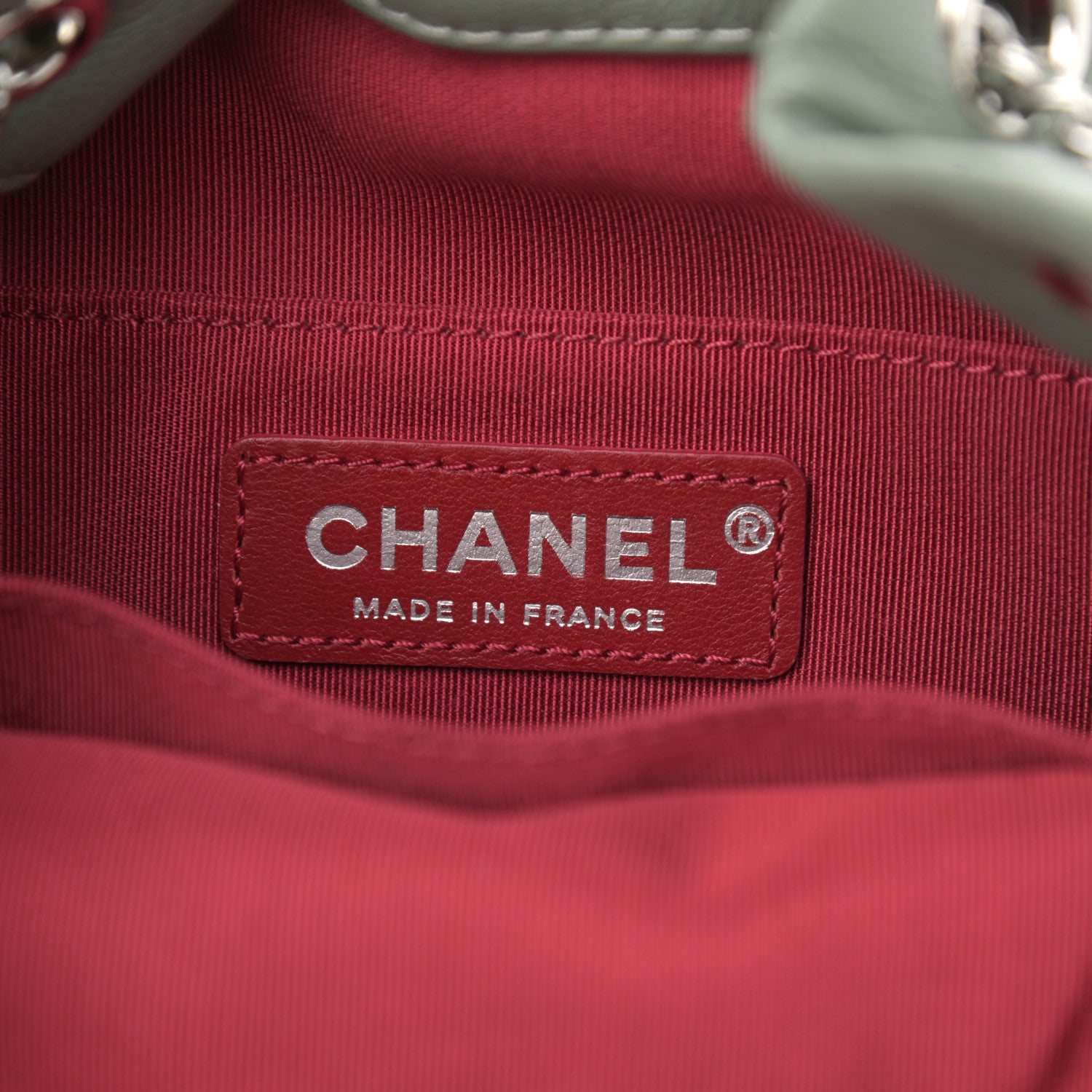 Chanel Calfskin Quilted Small Gabrielle Bucket Green 6 of 10