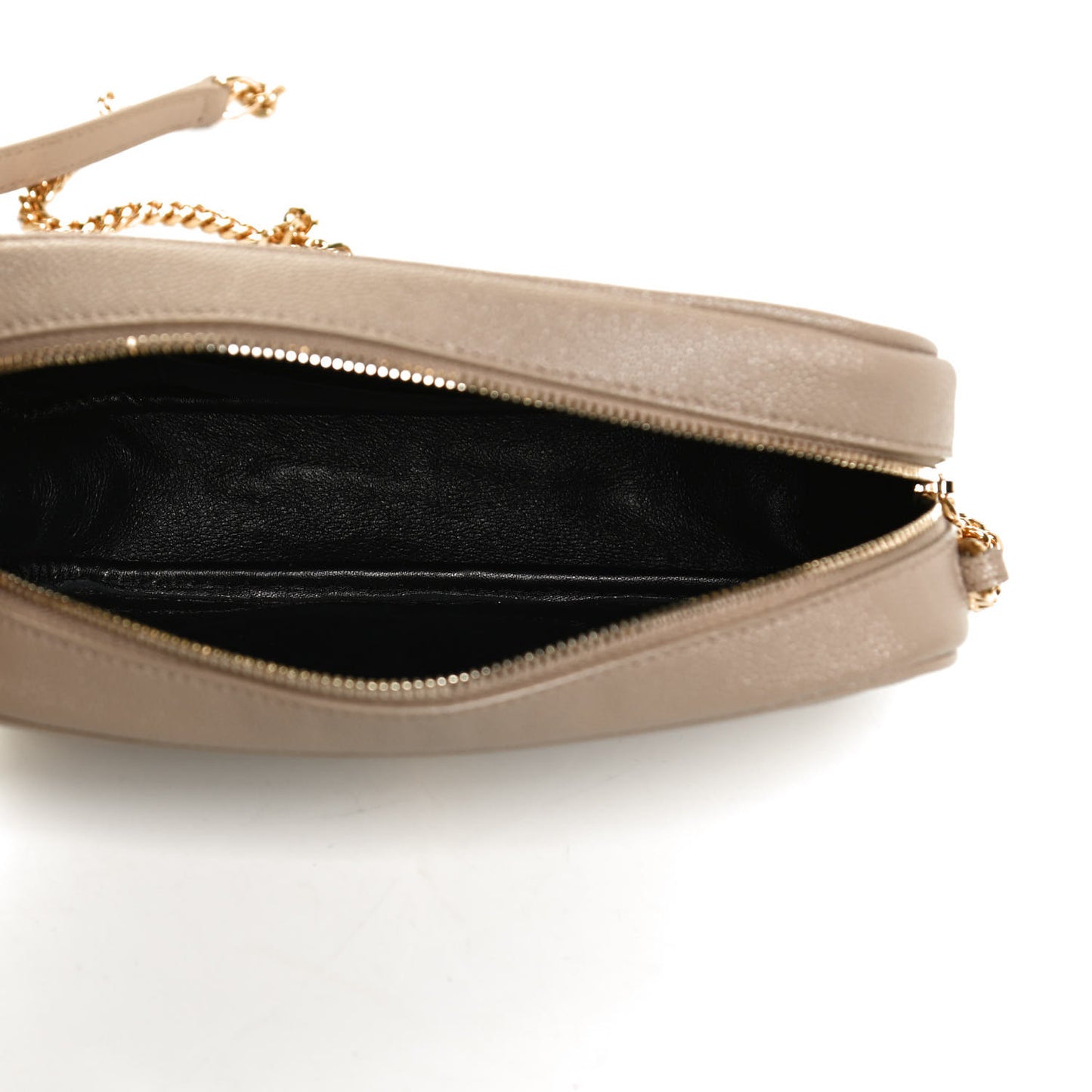 Grain De Poudre Matelasse Monogram Mini Lou Camera Bag Dark Beige