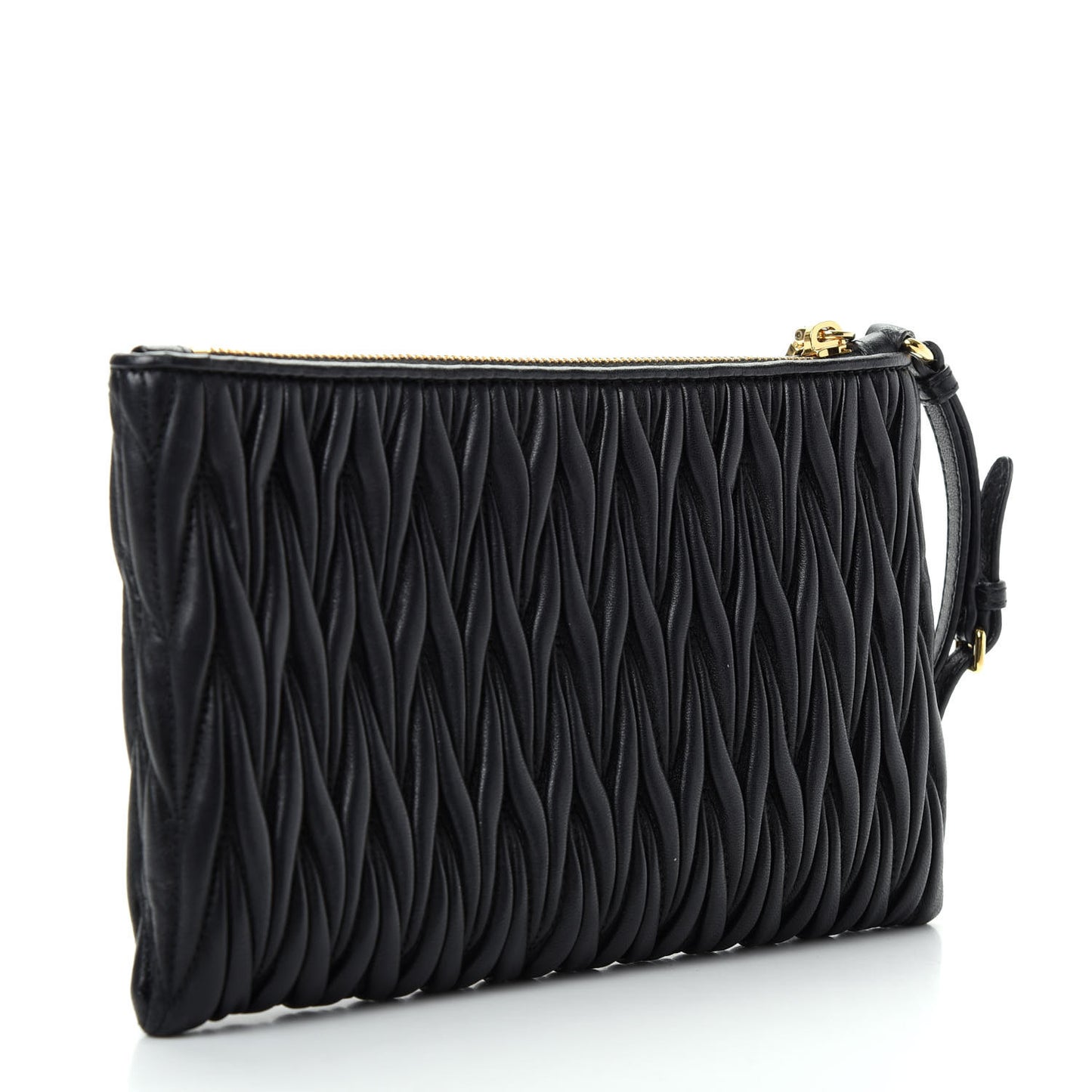 Nappa Matelasse Clutch Black