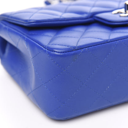 Chanel Lambskin Quilted Mini Rectangular Flap Royal Blue 8 of 13