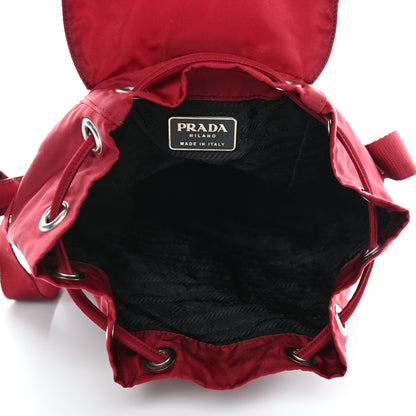 Prada Nylon Vela Backpack Rosso 4 of 4