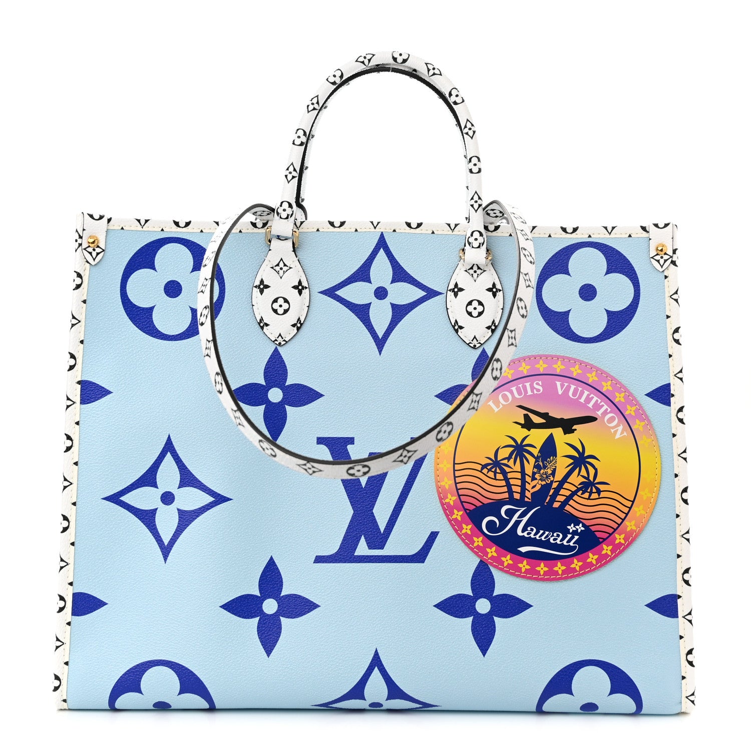 Louis Vuitton Monogram Giant Hawaii Onthego Blue 1 of 9