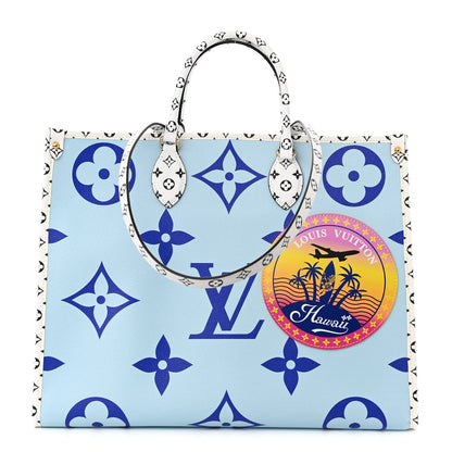 Louis Vuitton Monogram Giant Hawaii Onthego Blue 1 of 9