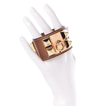 Hermes Barenia Collier de Chien CDC Bracelet S Fauve 2 of 7