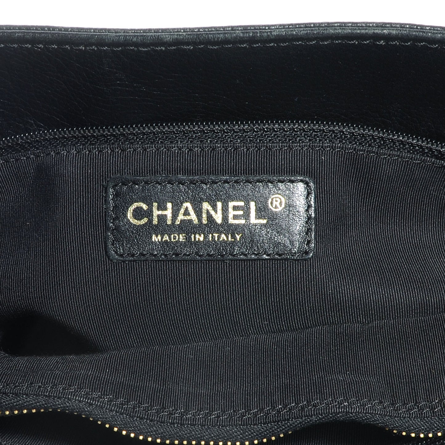 Calfskin Cerf Executive Shopper Tote Black
