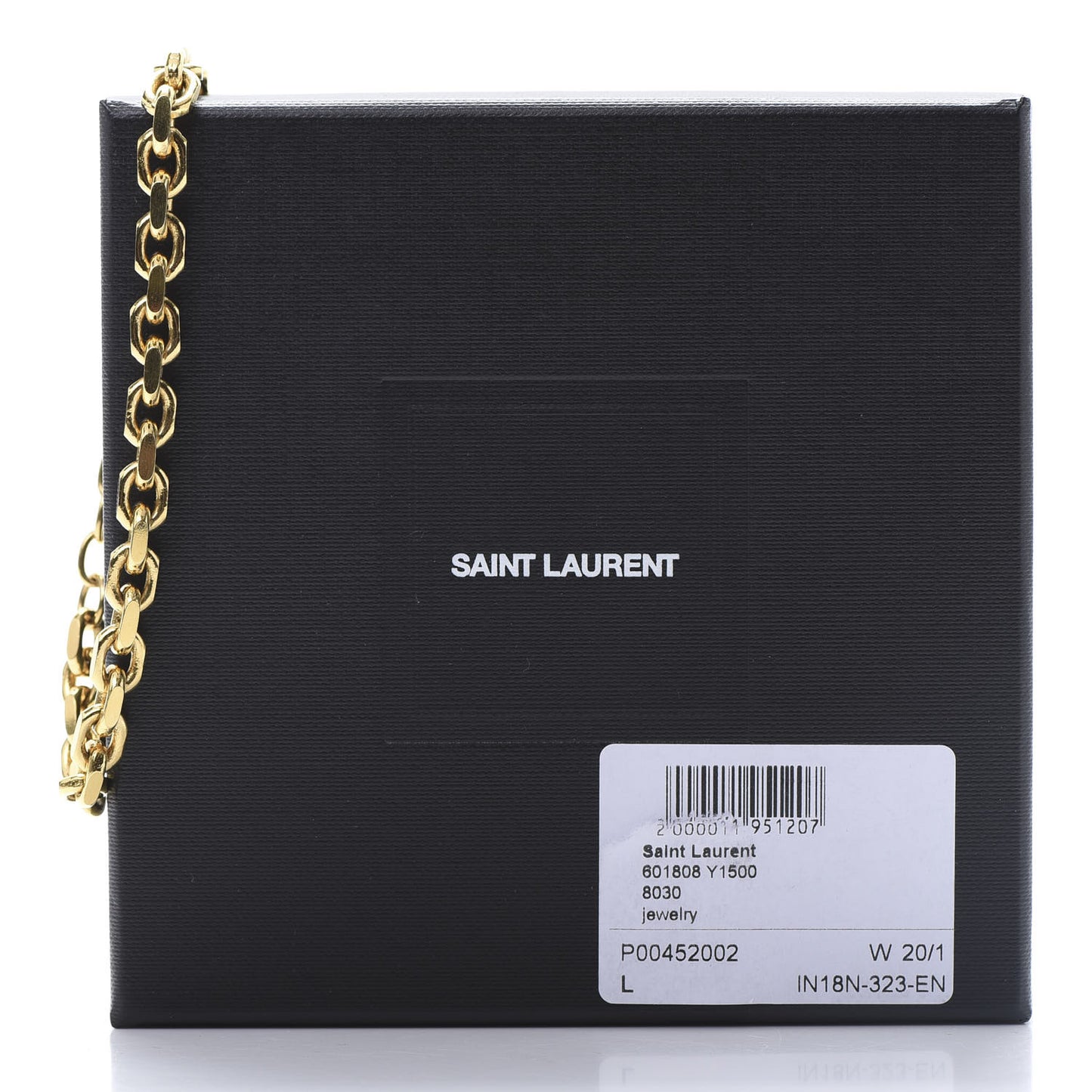 Brass Cable Chain Bracelet L Gold