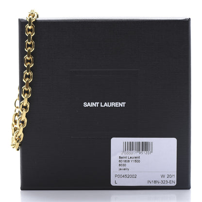 Saint Laurent Brass Cable Chain Bracelet L Gold 5 of 5