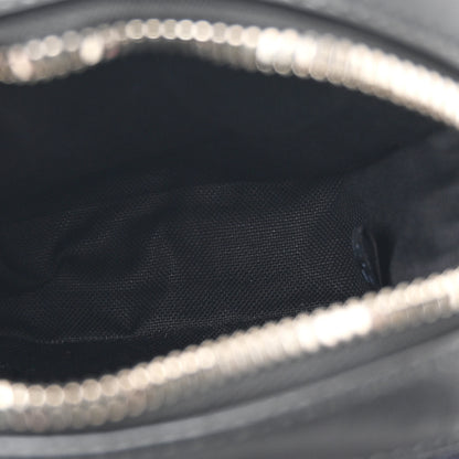 Gucci GG Supreme Monogram Appia Calfskin Web Small Camera Messenger Bag Black Grey Black Grey 5 of 13