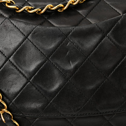 Chanel Lambskin Quilted Medium Double Flap Black 22 of 23