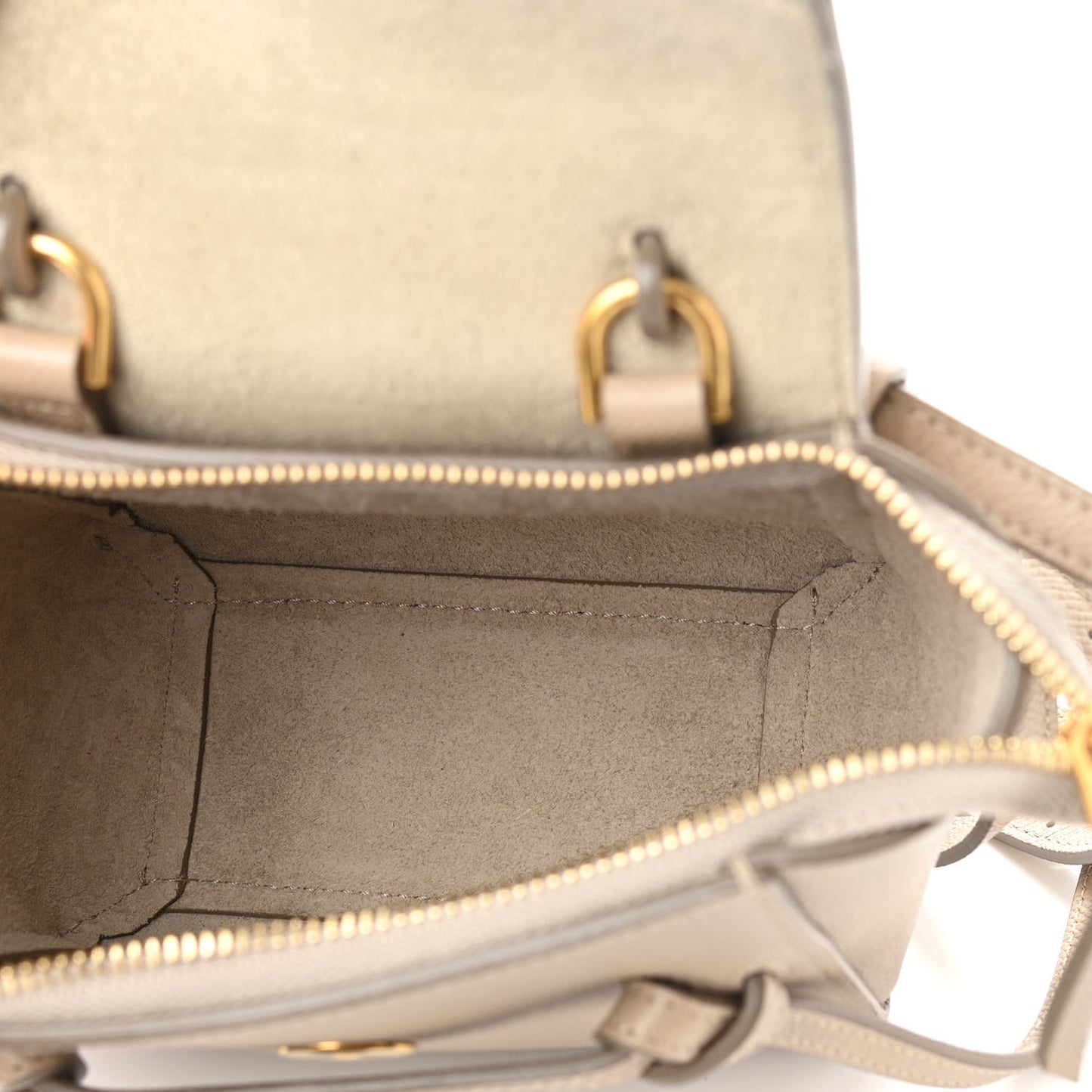 Grained Calfskin Pico Belt Bag Light Taupe