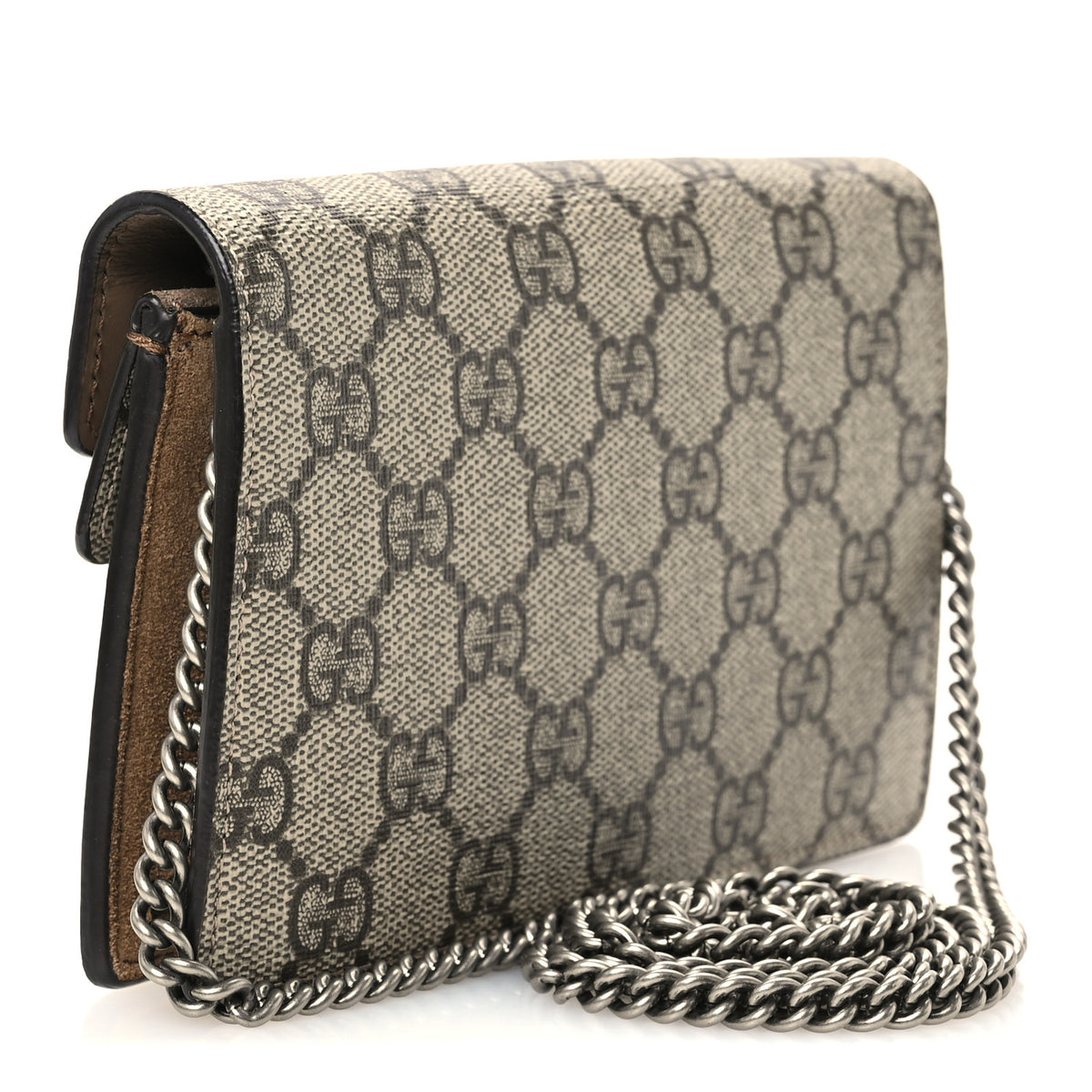 Gucci GG Supreme Monogram Super Mini Dionysus Shoulder Bag Taupe 3 of 10