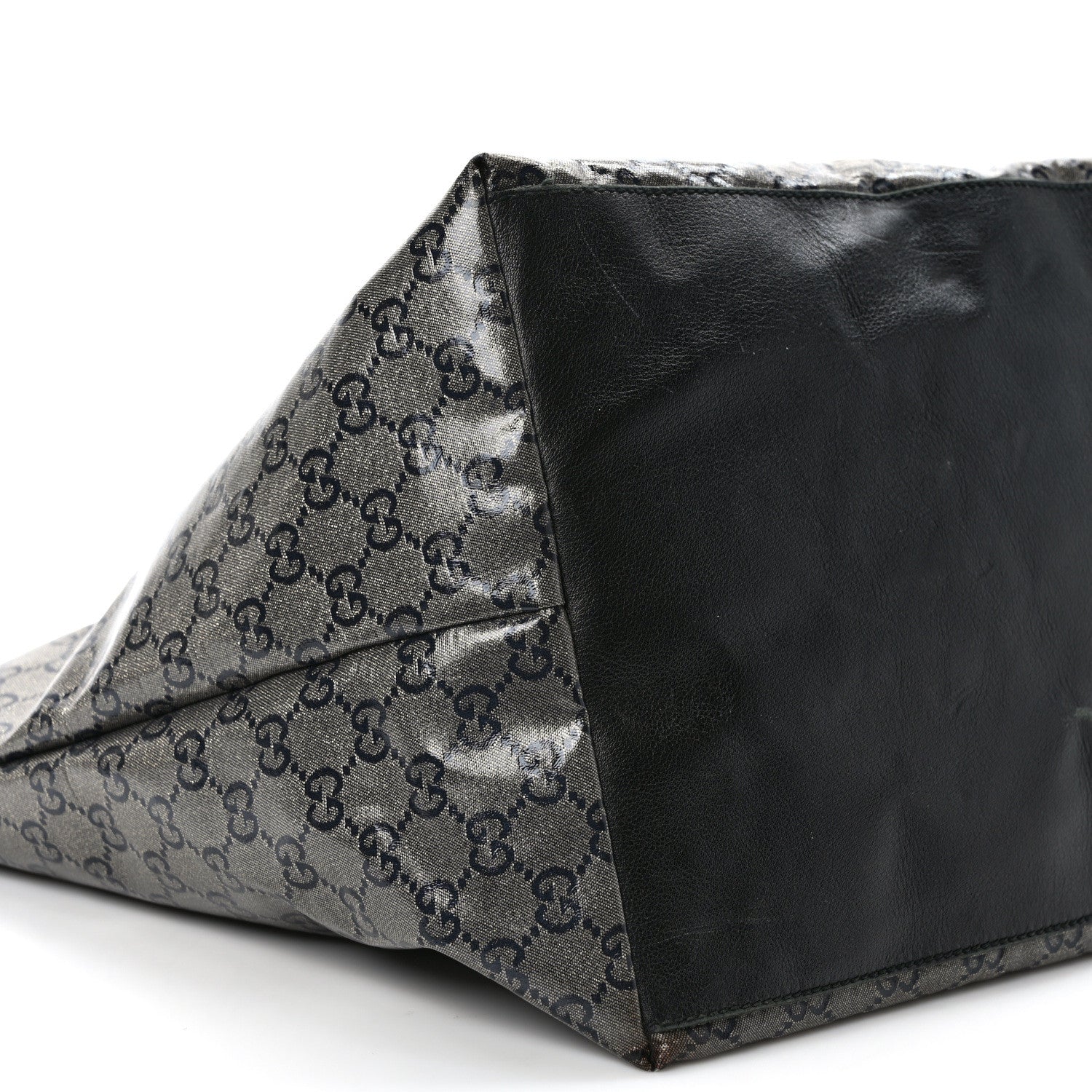 Gucci Crystal Monogram Large Bucket Tote Black 8 of 12