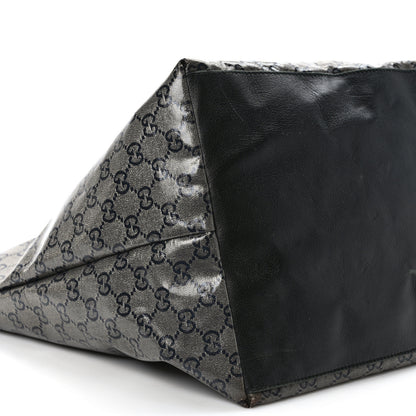 Gucci Crystal Monogram Large Bucket Tote Black 8 of 12