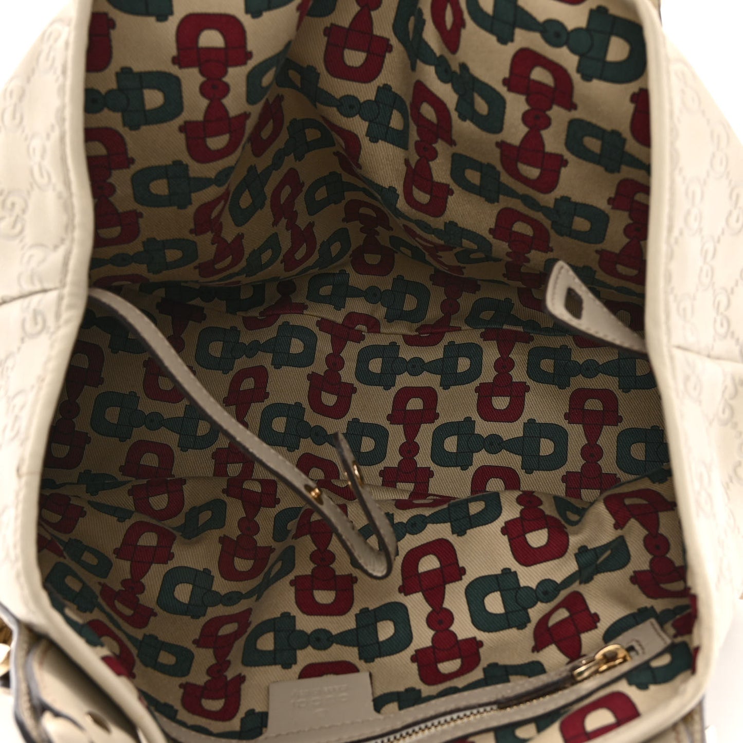 Guccissima Small Pelham Shoulder Bag Off White