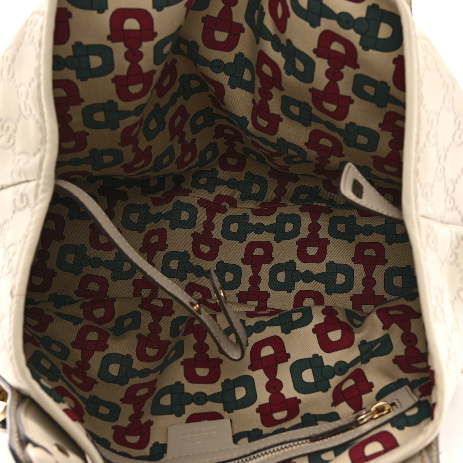 Gucci Guccissima Small Pelham Shoulder Bag Off White 5 of 14