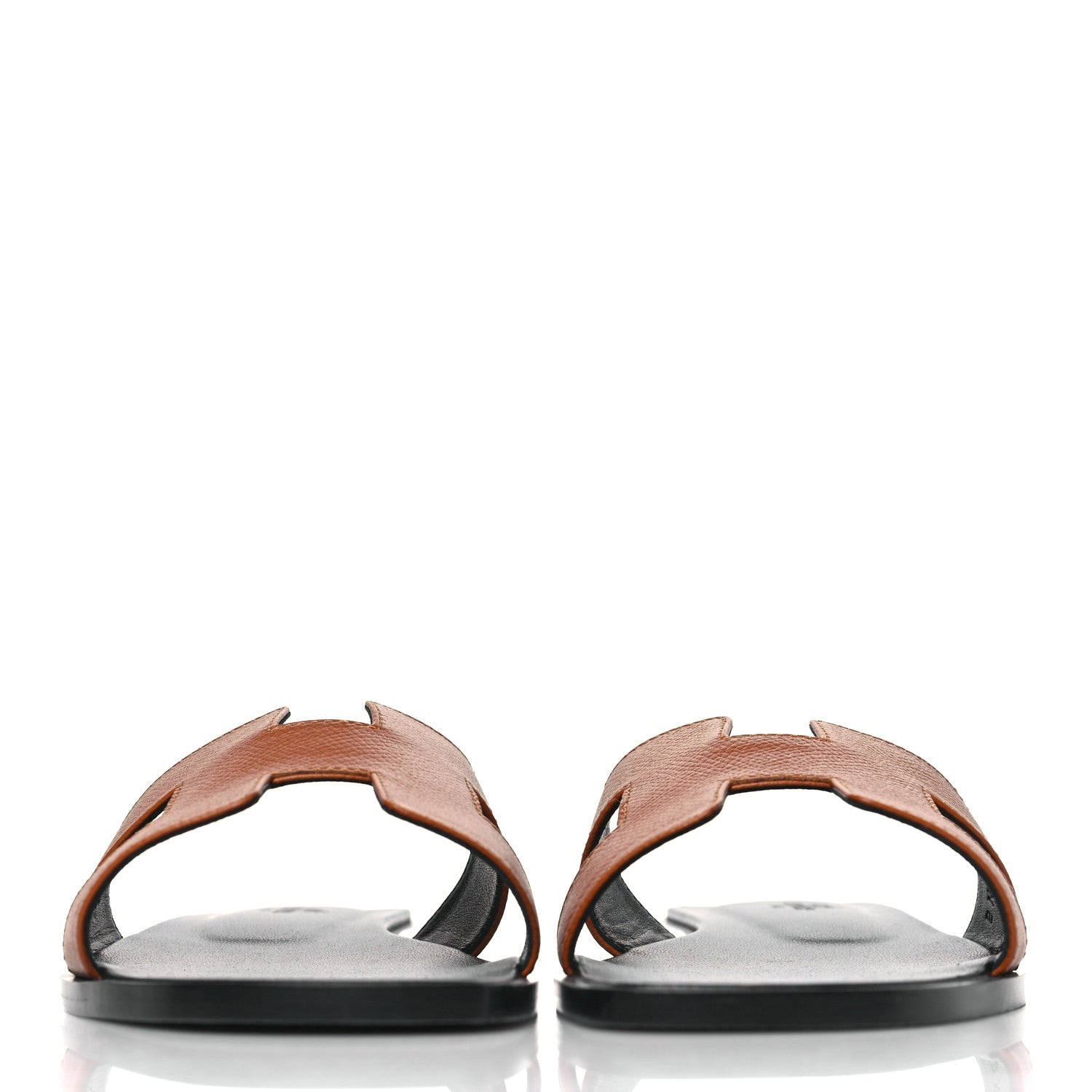 Hermes Epsom Oran Sandals 39 Gold 2 of 9