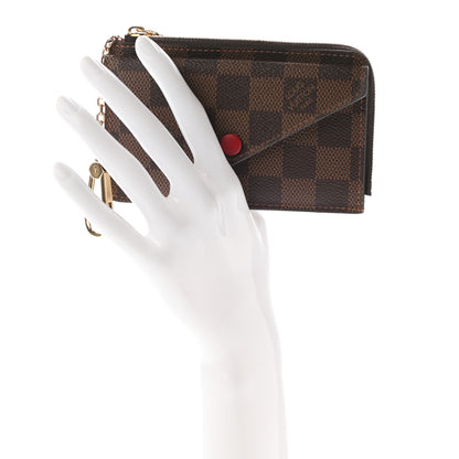 Louis Vuitton Damier Ebene Recto Verso Card Holder Red 2 of 7