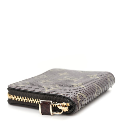 Louis Vuitton Snakeskin Monogram Zippy Padlock Coin Purse Brown 4 of 7