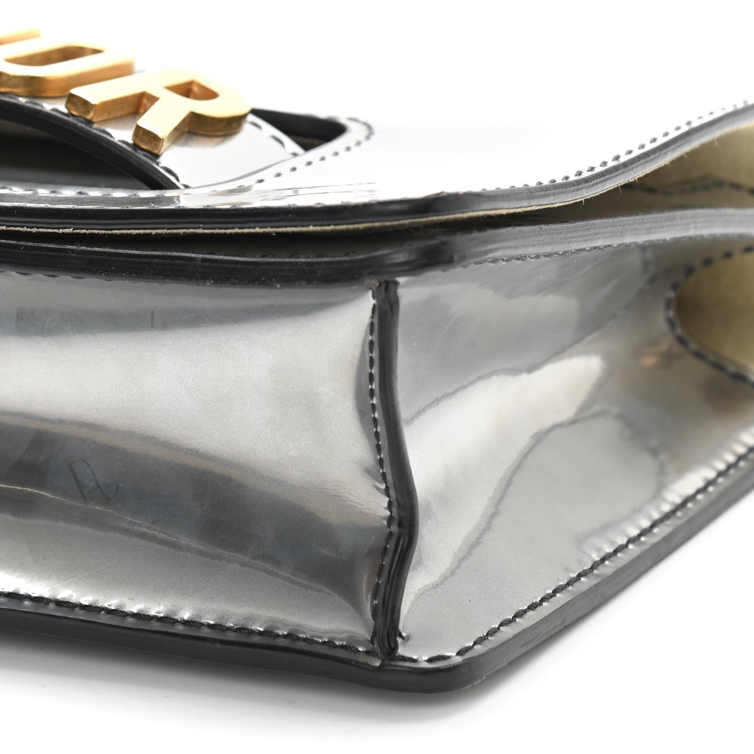 Christian Dior Metallic Calfskin J'Adior Chain Flap Bag Silver 7 of 9