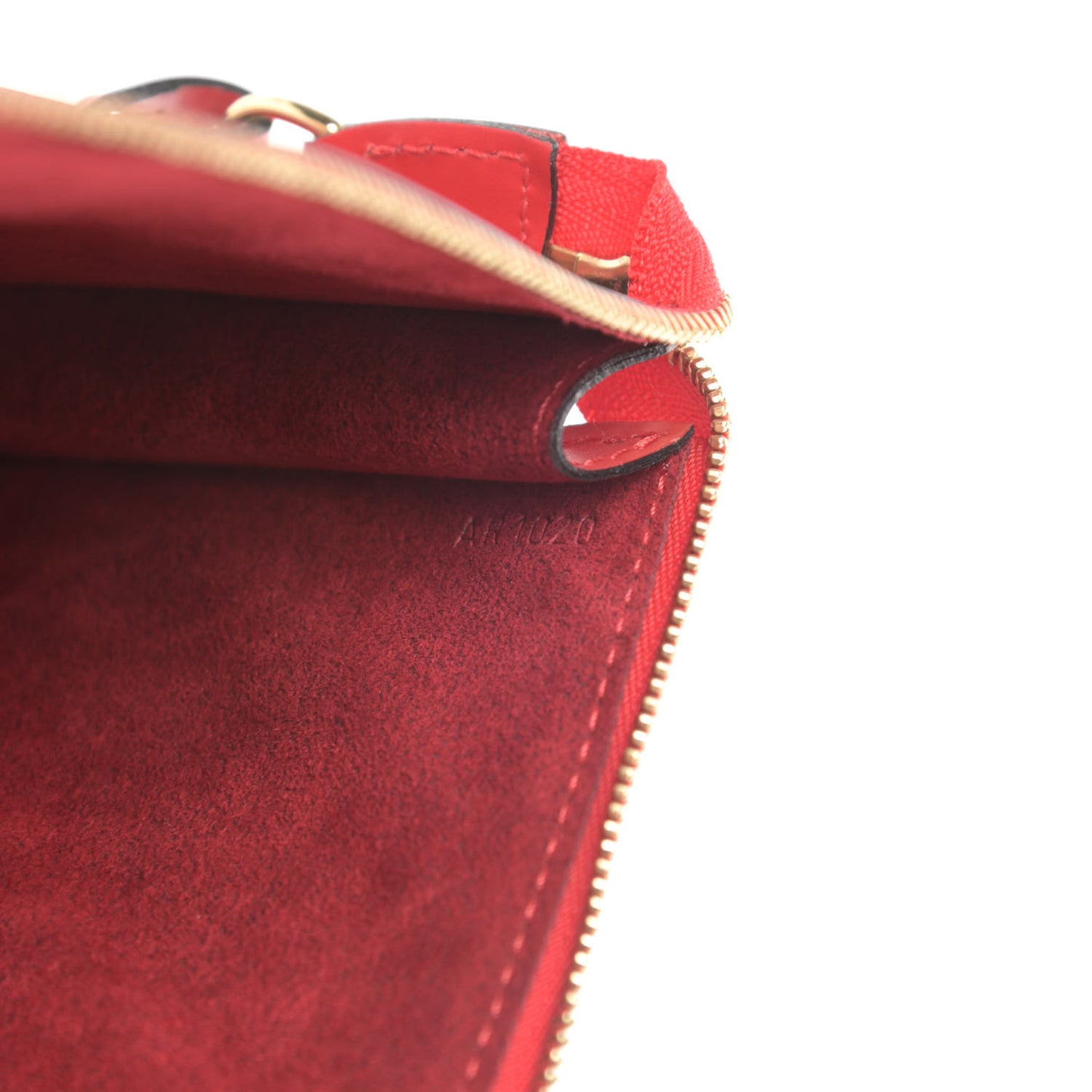 Epi Pochette Accessories 24 Castillan Red