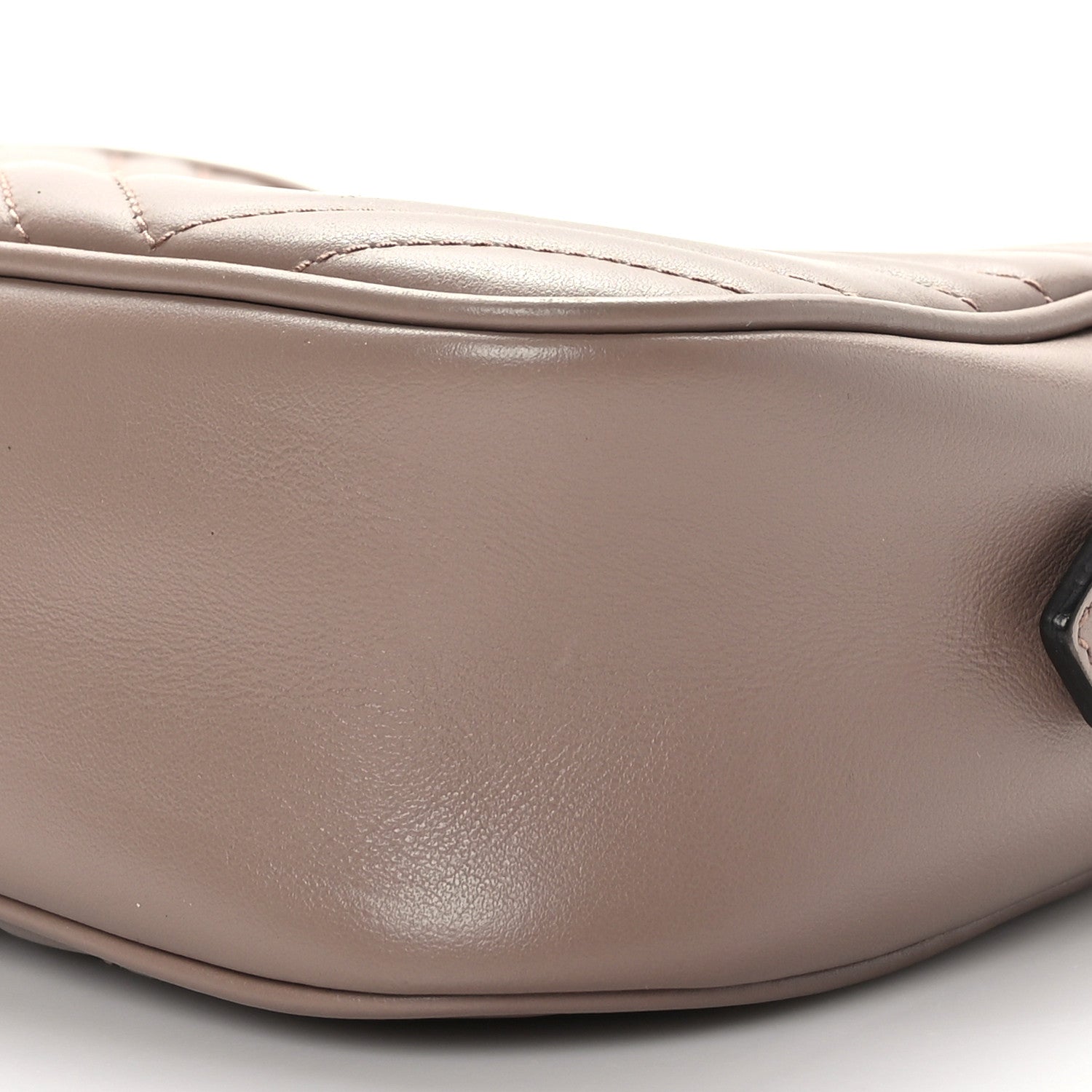 Gucci Calfskin Matelasse Small GG Marmont Chain Shoulder Bag Porcelain Rose 9 of 9