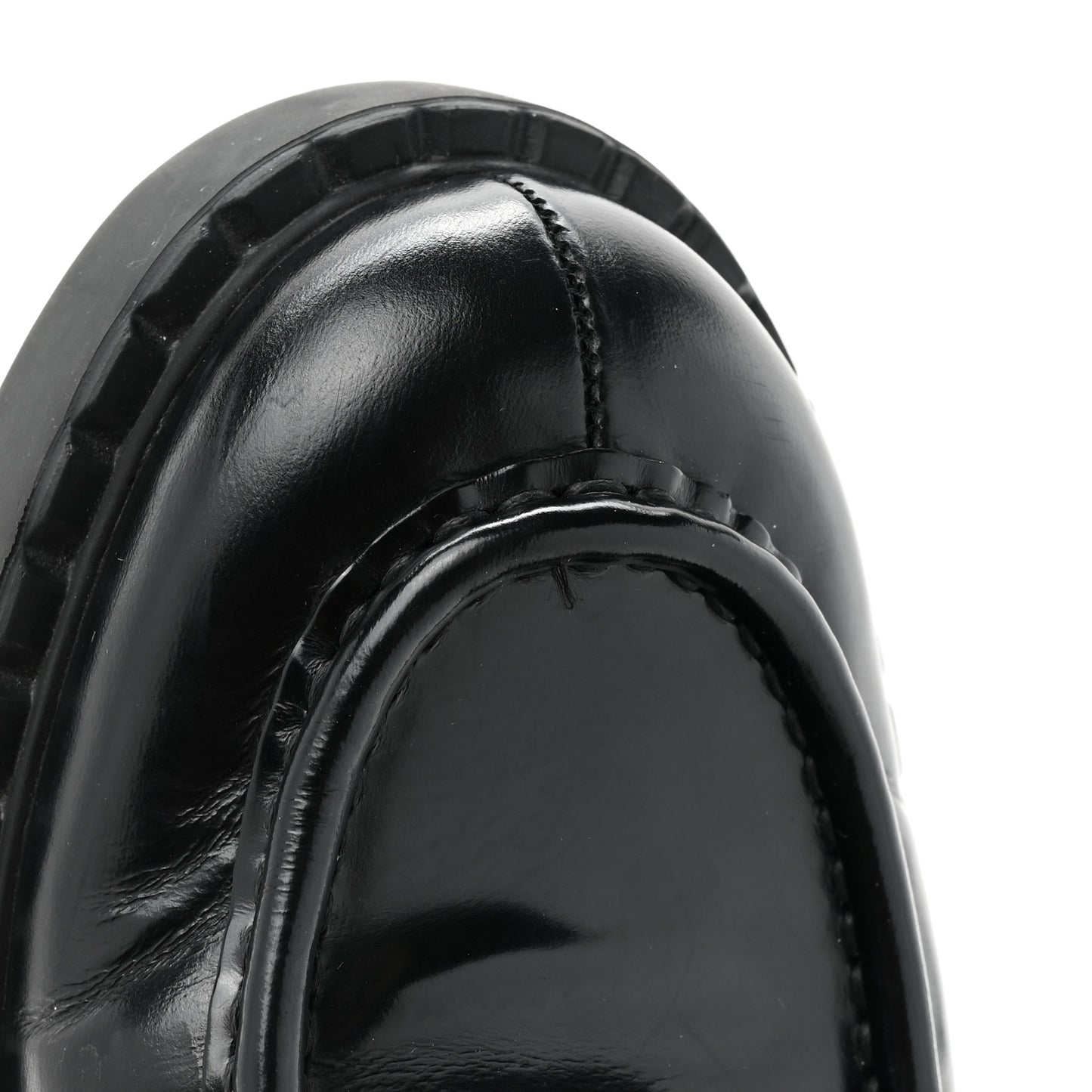 Vernice Triangle 50mm Loafers 40 Black