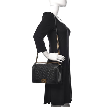 Chanel Caviar Quilted New Medium Boy Flap Black 2 of 11