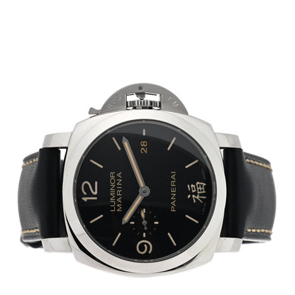 Panerai Stainless Steel Calfskin 44mm Luminor 1950 Fu Automatic Watch Black PAM00498 2 of 6
