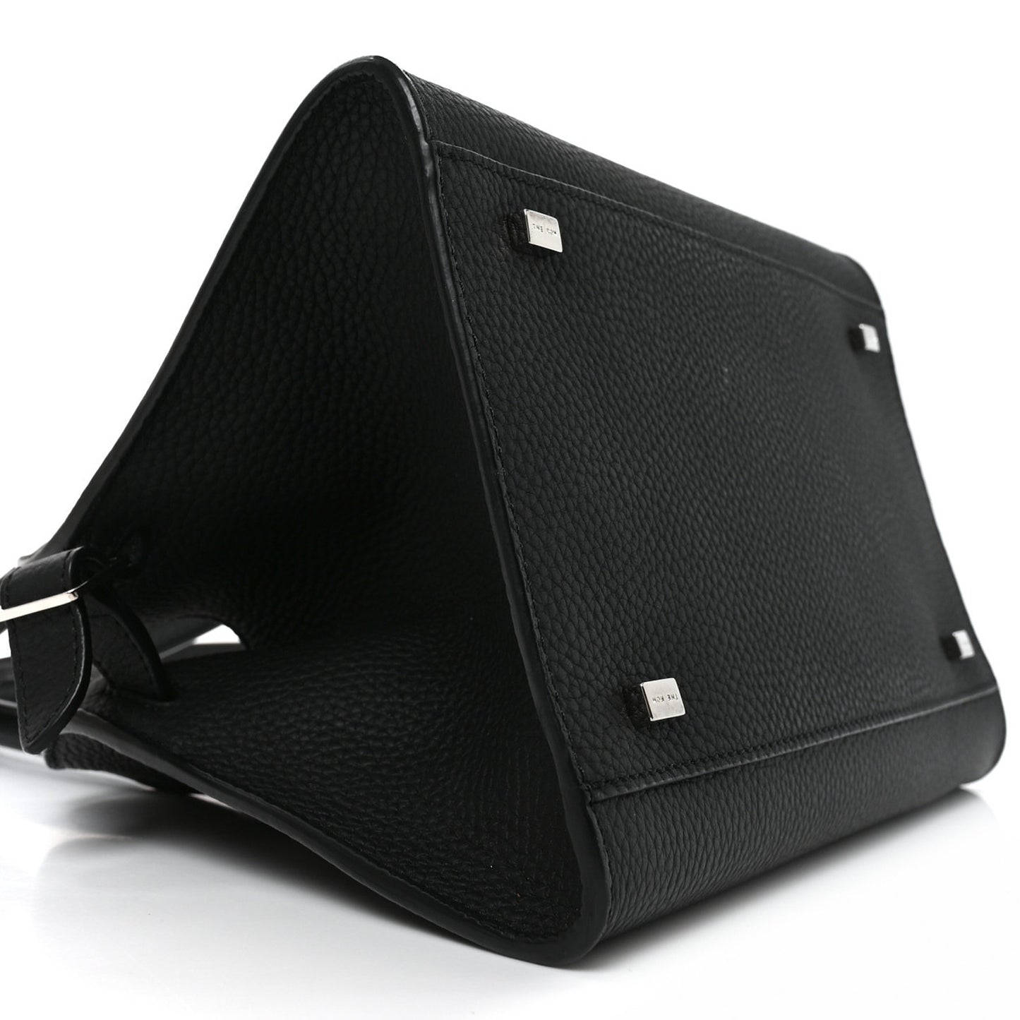 Grained Calfskin Soft Margaux 10 Bag Black
