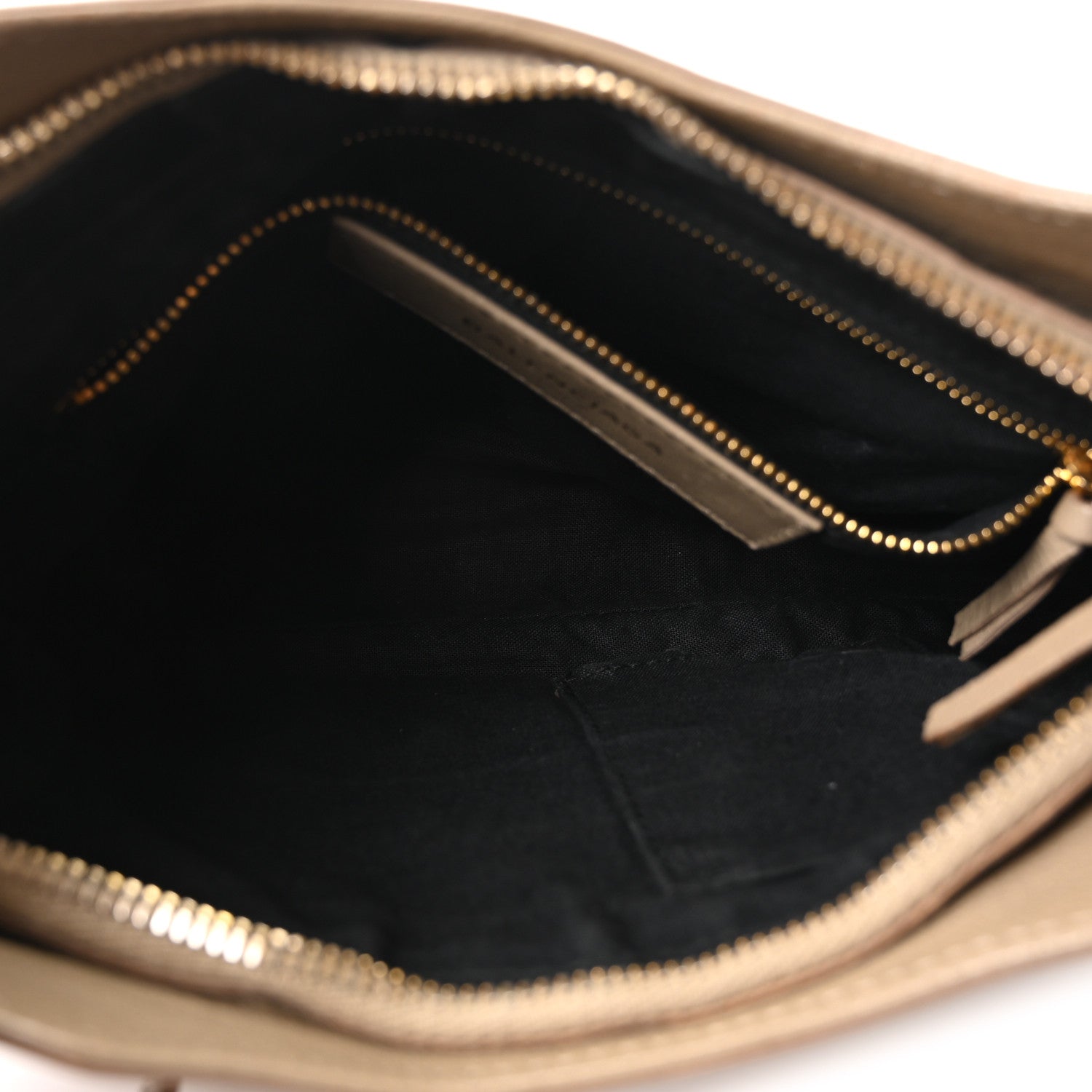 Balenciaga Chevre Gold Metallic Edge Hardware Hip Beige Latte 5 of 11