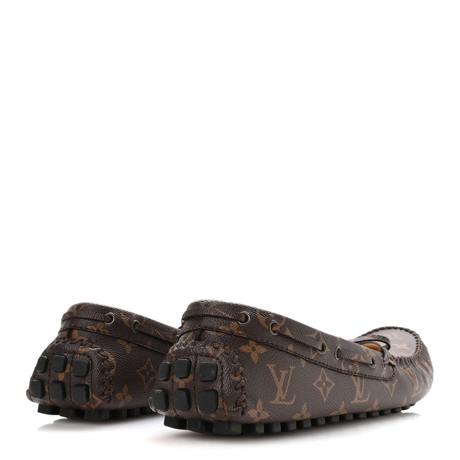 Louis Vuitton Monogram Mens Arizona Car Shoe Moccasin Loafers 12 5 of 8
