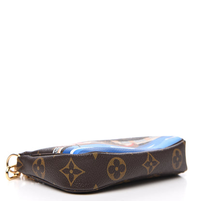 Louis Vuitton Monogram 2019 Christmas Animation Mini Venice Pochette Accessories Blue 3 of 7