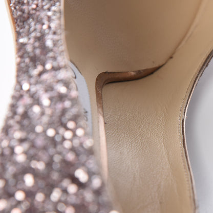Jimmy Choo Glitter Pointy Toe Romy 85 Pumps 36.5 Pink 14 of 15