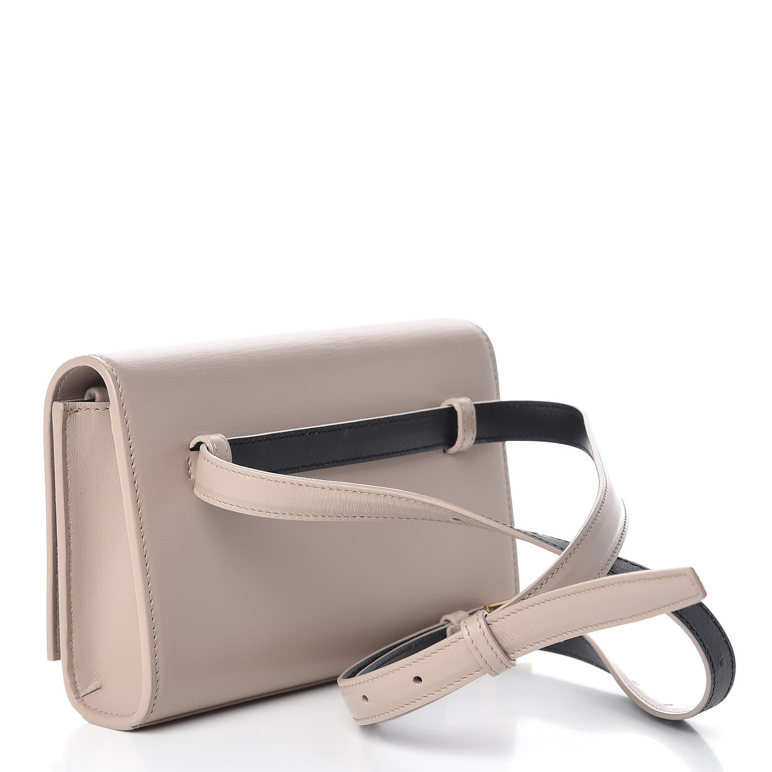 Saint Laurent Smooth Calfskin Monogram Kate Belt Bag Natural 3 of 9