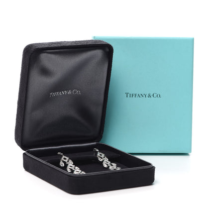 Tiffany Platinum Diamond Legacy Jazz Pagoda Drop Earrings 5 of 5