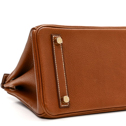 Hermes Natural Barenia Faubourg Birkin 25 Fauve 9 of 12