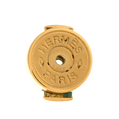 Hermes Gold Lacquered Mini Pop H Earrings Black 4 of 6